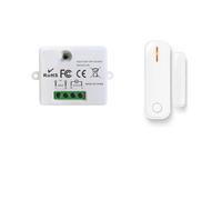 Mini modulo sensore for porte e finestre, set interruttore luce 433 MHz, 110 V, 220 V, 10 A, telecomando