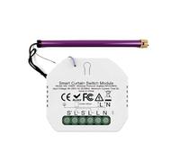 Mini Modulo Tapparelle Smart, ZigBee 3.0 + RF 433MHz, APP TUYA Smart Life, Compatibile Con Alexa Google, 500W 2A, AC 90-250V 50/60Hz, 52x47x18mm, IP20