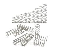 Mini molla da 100 pezzi per penne da 10 mm a 30 mm di lunghezza, piccole molle a compressione diametro esterno da 4 mm a 6 mm, molla compressa in acciaio inossidabile per riparazioni in negozio e a ca