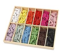 Mini mollette - Assortimento, L: 25 mm, L: 3 mm, colori asstd, 288asstd