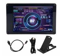 Mini monitor da 3,5 pollici a basso consumo energetico, compatibile con Raspberry Pi e Windows per il monitoraggio dei dati di CPU, RAM e HDD.
