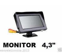 MINI MONITOR LCD LED A COLORI 4,3" PER AUTO, CAMPER, SUV, CAMION, ROULOTTE ECC..