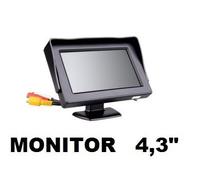 MINI MONITOR LCD LED A COLORI 4,3" PER AUTO, CAMPER, SUV, CAMION, ROULOTTE ECC..