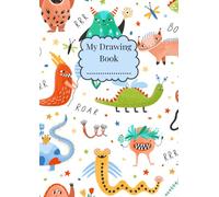 Mini Monsters ~ My Drawing Book: Large A4 Blank Sketch Book For Kids | 100 Plain Pages for Drawing, Doodling and Sketching | Personalise Cover with Name | Cute Back to School Art Pad