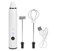 Mini Montalatte Elettrico Ricaricabile Tramite USB Per Caffè, Latte E Cioccolata Calda(bianco)
