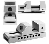 Mini morsa a inserto in acciaio senza viti di precisione - Design accurato multi-funzione V-Groove per rettifica fresatrice