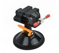 Mini morsa da banco girevole a 360 gradi in alluminio con meccanismo a ganascia elastica per la creazione di gioielli, modellismo, assemblaggio elettronico, officina di riparazione