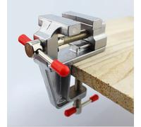 Mini morsa da banco multifunzionale da 3,5 pollici in miniatura in alluminio per piccoli gioiellieri, morsetto per hobby sul tavolo, pinza piatta, morsa per utensili