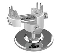 Mini morsa in lega di alluminio CNC con capacità di serraggio di 50 mm e perni regolabili girevoli a 360°