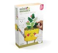 Mini Mosaics Happy Houseplants: Paint and Decorate Canvas Boards with Tumbled Glass-DIY Mixed-Media Craft Gift for Ages 6 and Up