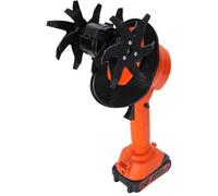 Mini motocoltivatore elettrico senza fili, coltivatore da giardino portatile con 2 batterie ricaricabili, autonomia di 60 minuti, for aerazione del terreno, diserbo, scavo di trincee for prati.