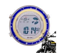 Mini Motorcycle Clock - Waterproof Motorbike Mount Watch | Digital Display Waterproof Clocks for Vehicle SUV Car Auto Dashboard Mounting Accessory Outdoor Motorcycle Bike Travel