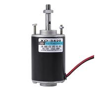 Mini Motore a Corrente Continua, Motore a Magnete Permanente 12V/24V a Basso Rumore ad Alta Velocità per il Generatore di DIY CW/CCW Control 3500/7000RPM(3500rpm 12V)