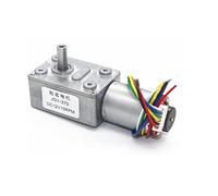 Mini motore D C6V 12V 24V da 2 giri/min a 150 Encoder del cambio full metal a coppia elevata a bassa velocità Motoriduttore a vite senza fine Turbo: 6, Tensione: DC 6V)(Dc 12v,18)