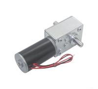 Mini motore elettrico, Motoriduttore a vite senza fine a doppio albero 12V/24V DC 68kg.cm Coppia autobloccante Argento Multi RPM(12V 160rpm)