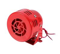 Mini Motore in Metallo Allarme, Siren Horn per Auto Moto Allarme motore Trombe auto 12V Suono Industriale Allarme per Esterno Rosso