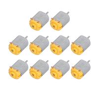 Mini Motore, Mini Motore a Corrente Continua Piccoli Motori CC Ad Alta velocità a Basso Rumore Mini Motore Elettrico 10 Pezzi per Auto Giocattolo Fai Te per Hobby (YELLOW)
