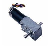 Mini motore tubolare CC con encoder, riduttore a vite senza fine ad angolo retto a basso rumore, motoriduttore a doppio asse 12V/24V(Motorand bracket,260R-12V)