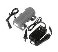 Mini motore vibrante 12V/24V 3800rpm 10W for sistemi di massaggio, lettino, poltrona, vibratore con regolazione della velocità (con alimentatore)(24V,US Plug)