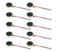 Mini Motori A Vibrazione 10 Pacchetto | 10mmx3mm DC 3v 12000 Giri/Min Monete Flat Pulsante Motori Vibranti miicro DC Per Telefoni Cellulari, Controller Di Gioco, Tablet, Cercapersone, Dispositivi
