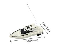 Mini Motoscafo Yatch Radiocomandato RC 27Mhz Lungo 25cm a Batterie Stilo
