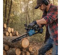 Mini motosega 198V 5.0AH Motore Brushless 2400W Elettrosega tagliarami 12''