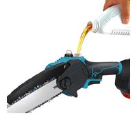 MINI MOTOSEGA 2 BATTERIE 48V A OLIO ELETTROSEGA TAGLIARAMI VALIGIA 6/8/10/12"