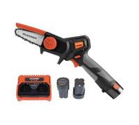 MINI MOTOSEGA A BATTERIA 2,5Ah 10,8Volt VALGARDEN XP10NP con 2 BATTERIE e Carica