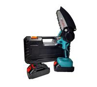 Mini motosega a batteria 2 Batterie Elettrosega elettrica tagliarami + valigia