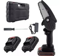 MINI MOTOSEGA A BATTERIA 48V 4POLLICI LUBRIFICATA OLIO ELETTROSEGA TAGLIARAMI