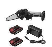 MINI MOTOSEGA A BATTERIA 48V 4POLLICI LUBRIFICATA OLIO ELETTROSEGA TAGLIARAMI