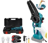 Mini motosega a batteria 48V 6 Pollici lubrificata olio Elettrosega tagliarami
