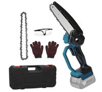 Mini motosega a batteria da 6 pollici, compatibile con Bosch Professional 18 V, sistema GBA/GBA ProCORE18 V, batteria al litio, senza spazzole con 2 catene, per giardinaggio, taglio e taglio del legno