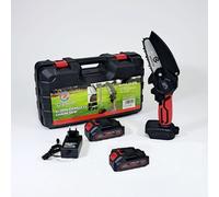 MINI MOTOSEGA DOPPIA BATTERIA 48V LITIO CATENA ACCIAIO 4m/s SET VALIGETTA