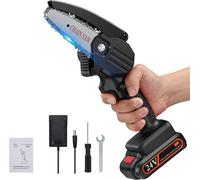 MOTOSEGA CON 2 BATTERIE KIT+VALIGIA ELETTROSEGA TAGLIA RAMI LEGNA 24V