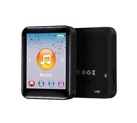 Mini MP3 Portable 4.5cm HIFI TF Card Video Playing Book Reading Sound Recording Fast Charging MP4 Jogging Music Player Black 8G