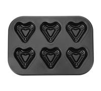 Mini-Muffin-Backform mit 6 Mulden fÃ¼r herzfÃ¶rmige Muffins