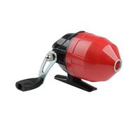 Mini mulinello da pesca 2.6:1 rapporto di trasmissione compatto 9 cm mulinello portatile per fiumi bacini idrici laghi - rosso