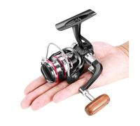 Mini mulinello da spinning leggero serie 500/800 rapporto di trasmissione 5.2:1 pesca sul ghiaccio impugnatura reversibile bobina in metallo(500 Series)