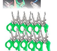Mini Multi-Tool Wire Stripper, 8-inch Wire Stripper/wire crimping tool, 6-in-1 Electrician Multi-tool, Multi Function Hands Cutter Tool for Electrical Repair and DIY Projects (10 pcs)