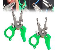 Mini Multi-Tool Wire Stripper, Adjustable Wiring Tools and Multi-Function Hand Tool, 6-in-1 Multis-Tools with Crimper, Cutter & Cable Stripper, Compact for Home(2 Pc)