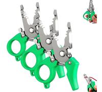 Mini Multi-Tool Wire Stripper, Portable 12-In-1 Electrician Multi-Tool, Adjustable Wiring Tools And Multi-Function Hand Tool For Strip, Split, Trim, And Crimp, Household Tools (3pcs)