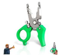 Mini Multi-tool Wire Stripper, Portable 6-in-1 Electrician Multi-tool with Wire Cutter, Crimper, and Cable Stripper, Adjustable Wiring Pliers for Home Repair & Electrical Work (1Pc)