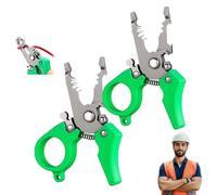Mini Multi-tool Wire Stripper, Wire Strippers Tool, Adjustable Wiring Tools and Multi-function Hand Tool, for Strip, Split, Trim, Home Repair & Electrical Work(2pcs)