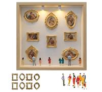 Mini Museo Fai-da-te In Scatola, Cornice A Teca Con Luci E Statuette - Un "Museo Di Noi" Con Mini Cornici, Ideale Per Anniversari, Matrimoni E Compleanni.