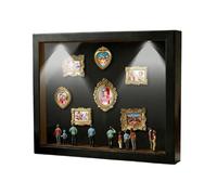 Mini Museo Silhouette in Legno a Rilievo con Luce | Cornice Artistica Del Per Camera, Soggiorno, San , Compleanni, Feste, Regali, Adulti, Bambini, Tavolo e Libreria
