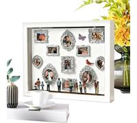 Mini Museum Box - Mini Museum Display, Wood Fun Figurines Light Up Memory Display Kit | DIY Photo Family Memory Frame For Her Him Adults Lovers Family Friends Wife Husband