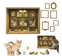 Mini Museum Silhouette Box,Shadow Box Frame Kit con Mini Frame & Figurines,Celebrate Your Unique Memories in Style,DIY Photo Family Memory Display Case Frame for Anniversary,Wedding