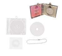 Mini NFC funzionale CD Disc Caso Portachiavi Periferico Commemorativo Album Portachiavi per Fai da te Zaino Pendente