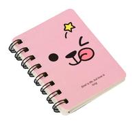 Mini Notebook A7, 1 pz Animale Carino Spirale Taccuino Rosa Espressione Foderato Memo Blocco note per Ufficio Scuola Forniture Bambini Regalo